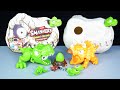 DINOSAURS HEAD: T-REX, TRICERATOPS, mini PYRORAPTOR, mini TRICERATOPS - ASMR - DINO KING TOYS 240427