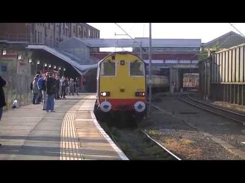 20308 & 20305 departing Crewe with "The Topper Chopper" ECS - 31st May 2014