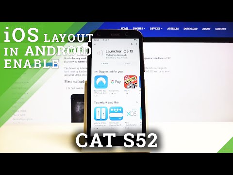 How to Download iOS Launcher on CAT S52 – Install iOS Menu