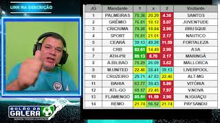 Palpites (números percentuais loteca 1106 )