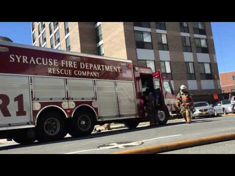 Syracuse fire: Clinton Plaza Apartments evacuates