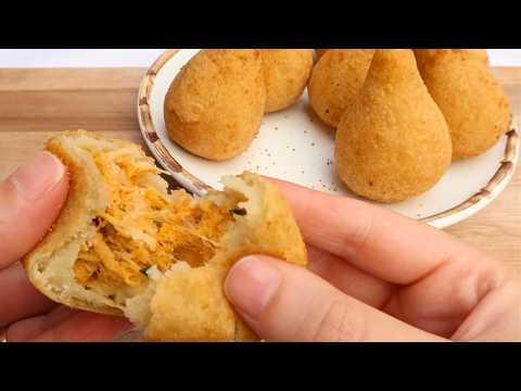 Coxinha de Frango - Cremosa, Sequinha, Crocante e Fácil de fazer