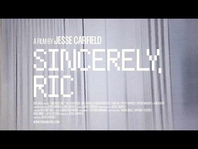 Sincerely, Ric - Trailer