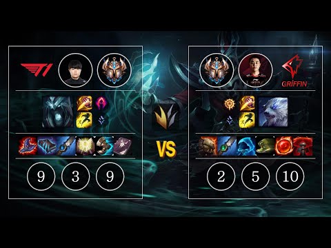 T1 Cuzz Karthus vs GRF GIDEON Volibear Jungle - KR Patch 10.13