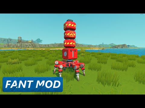 Scrap Mechanic Survival | Fant Mod 9.12 - RED TOTEBOT - EXPLOSIVE