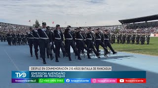 Desfile en Rancagua conmemora los 210 años de la histórica Batalla