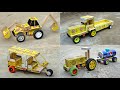 4 Amazing DIY Toys Ideas Matchbox Tuk Tuk Matchbox JCB Matchbox DJ Tractor Trolley And Trailer