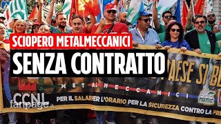 Sciopero metalmeccanici: "Non riusciamo più a sfamare le famiglie"
