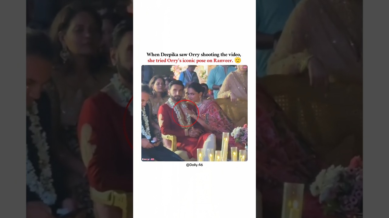 The way he tried Orry's pose. 😂 || #orry #deepikapadukone #shorts