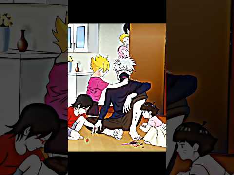 Team 7 And Their Kids With Kakashi Sensei 🤭🤣🥀#naruto #boruto #funnymoments #team7#kakashisensei#cute