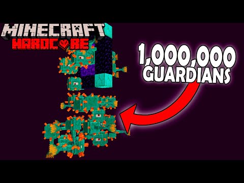 I Farmed 1,000,000 Guardians in Hardcore Minecraft