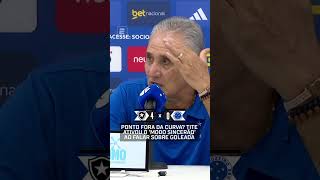 PONTO FORA DA CURVA? 👀 Tite comentou sobre o peso da goleada sofrida pelo Cruzeiro contra o Botafogo