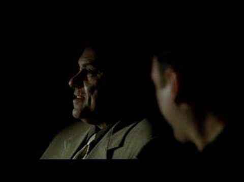 Sopranos-Johnny and Tony talk about Carmine