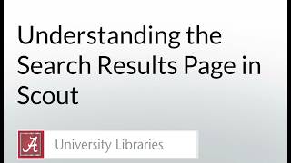 Understanding the Search Results Page in Scout (2026)
