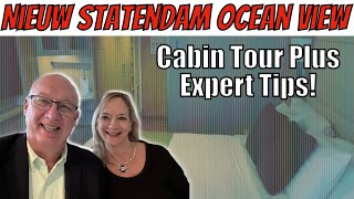 Nieuw Statendam Ocean View Cabin Tour with Pro Tips!