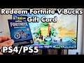 How To Redeem Fortnite V Bucks Gift Card To PS4 PS5 Step By Step