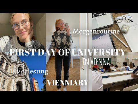 Mein erster UNI Tag in Wien| BWL-Studium, Morgenroutine, Vorlesungen, Kochen | Vienniary