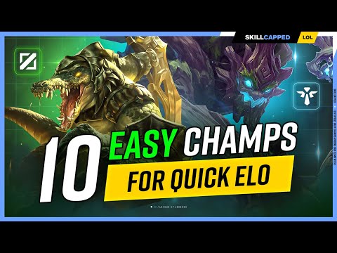 10 STUPIDLY EASY Champs ANYONE can CLIMB WITH! - League of Legends Season 13