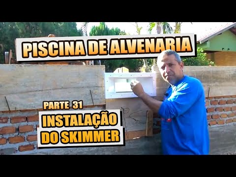 HOW TO MAKE A MASONRY POOL #31 (POOL SKIMMER)