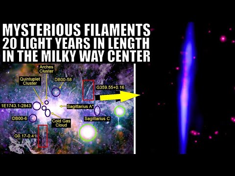 Strange Filament Structures Found in Milky Way's Center