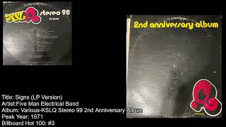 Five Man Electrical Band-Signs (LP Version)