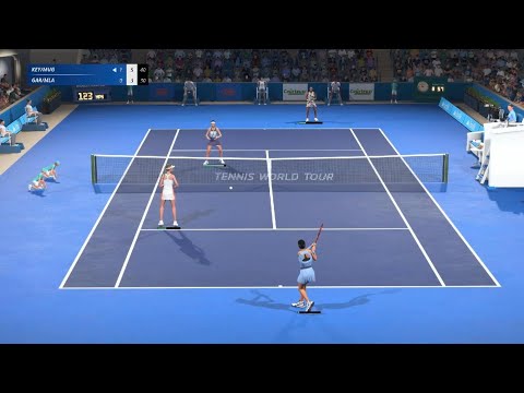 Garbiñe Muguruza/Madison Keys vs Caroline Garcia/Kristina Mladenovic Match Point Tennis World Tour 2