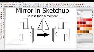 mirror in sketchup