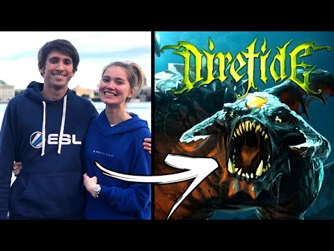 Dendi + Girlfriend First Time Playing Diretide Event Together - Dota 2 Halloween Special Event