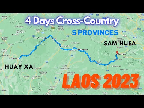 Huay Xai para Sam Nuea em 4 dias | Laos 2023