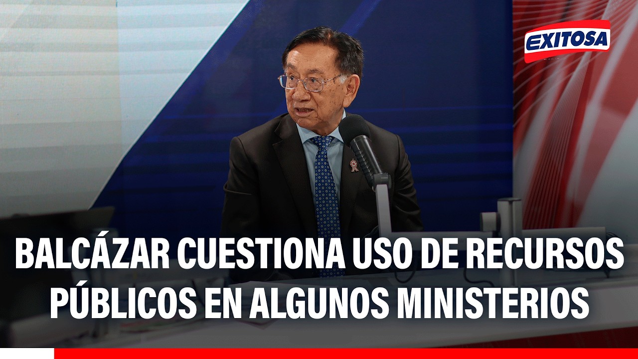 🔴🔵 José Balcázar cuestiona uso de recursos públicos en algunos ministerios