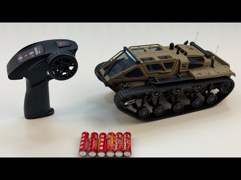 Unboxing RC tracked tank, urban RC medical ambulance, RC cartoon car, electric bus