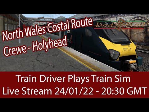 Train Driver Plays North Wales Costal - Train Sim Crewe to Holyhead