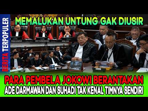 MEMALUKAN UNTUNG GAK DIUSIR…!PARA PEMBELAJOKOWI BRANTAKAN,ADEDARMAWAN&SUHADI TAK KENAL TIMNYASENDIRI