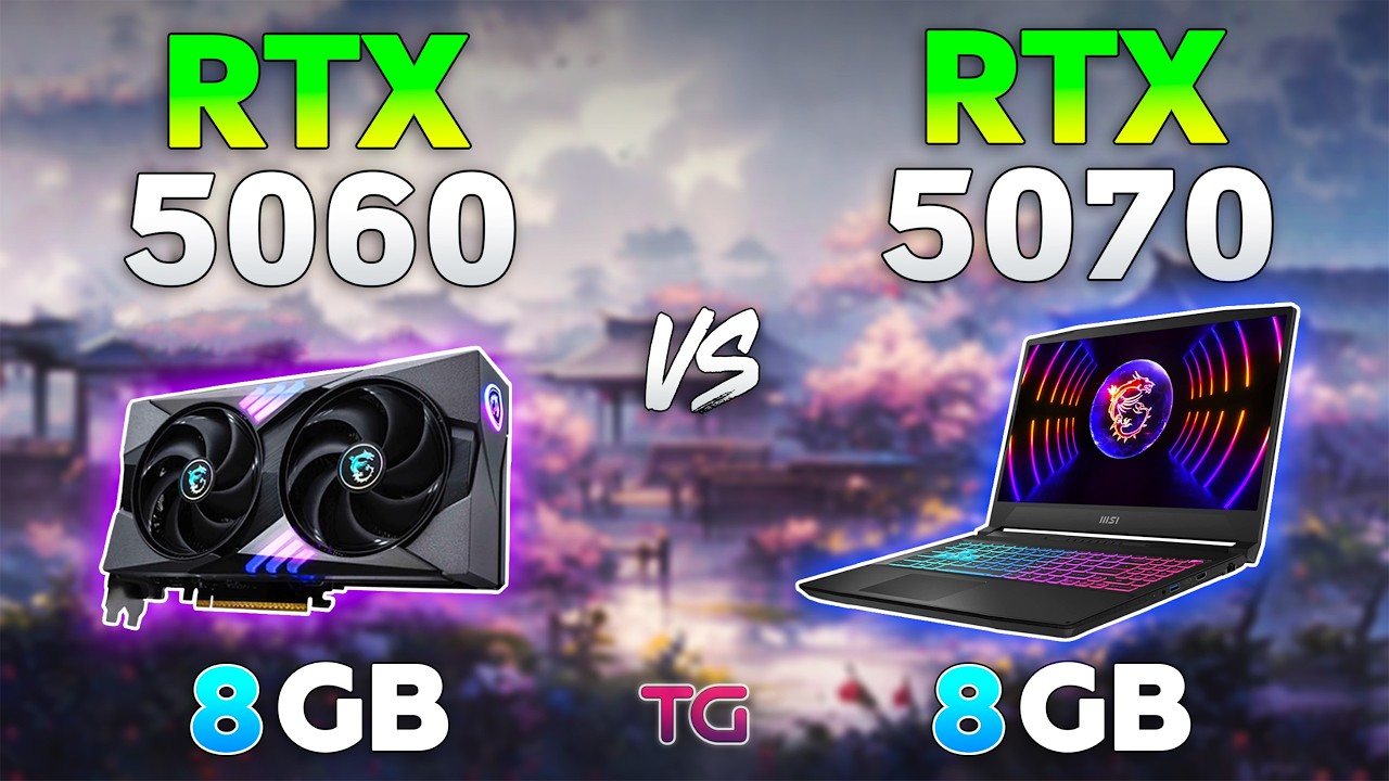 RTX 5070 Laptop vs RTX 5060 Desktop - Test in 10 Games