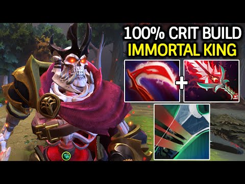 Wraith King HITS LIKE A MONSTER – 100% CRIT Build Dota 2