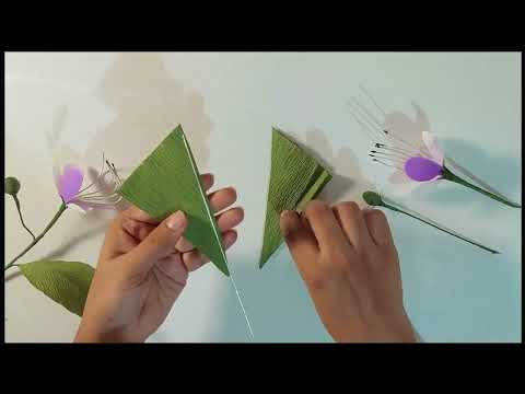 Blue butterfly bush flower making | Crepe paper flower | DIY | Art and Craft