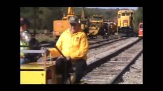 preview picture of video 'Motor Car Run  on A-OK Railroad tracks, Part-2 Owner gives history of the Lark Car 10-25-11'