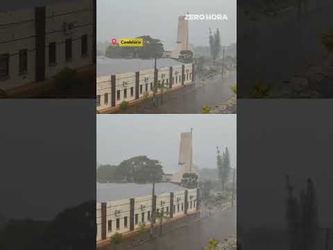 TEMPORAL NO RS: veja imagens da chuva desta quinta-feira
