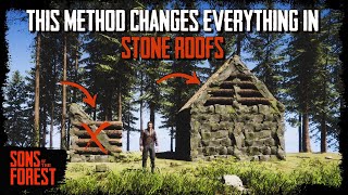 This Method Changes Everything in Building Stone Roofs, Stairs - Sons of the Forest Tips & Tricks