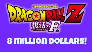 Dragon Ball Z: Resurrection F Box Office Numbers Update - $8 Million + #9 All-Time Domestic Anime