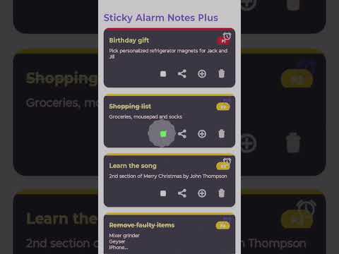Sticky Alarm Notes Plus