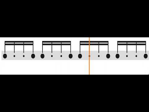 Brazilian rhythm exercise for beginners- level 1 - 70 bpm