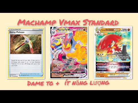[ Bình luận Tiếng Việt] Machamp Vmax Standard , Dame to ít năng lượng cực khó chịu , Pokemon TCGO VN