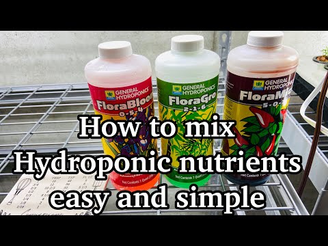 How to mix Hydroponic nutrients easy and simple