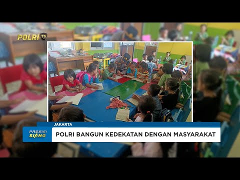 KAPOLSUBSEKTOR PASAR INDUK KRAMAT JATI AJARKAN ANAK-ANAK MENGAJI