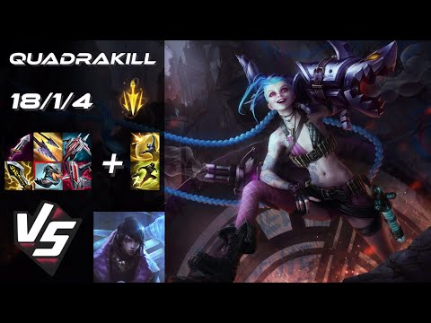 BOTTOM Jinx vs Aphelios [QUADRAKILL] - NA Grandmaster Patch 25.S2.5