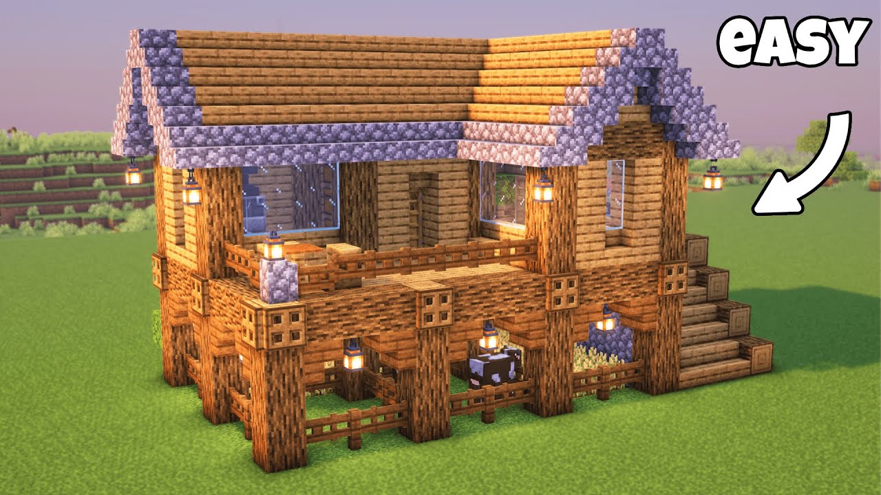 Minecraft Easy Survival House Tutorial Minecraft Builders
