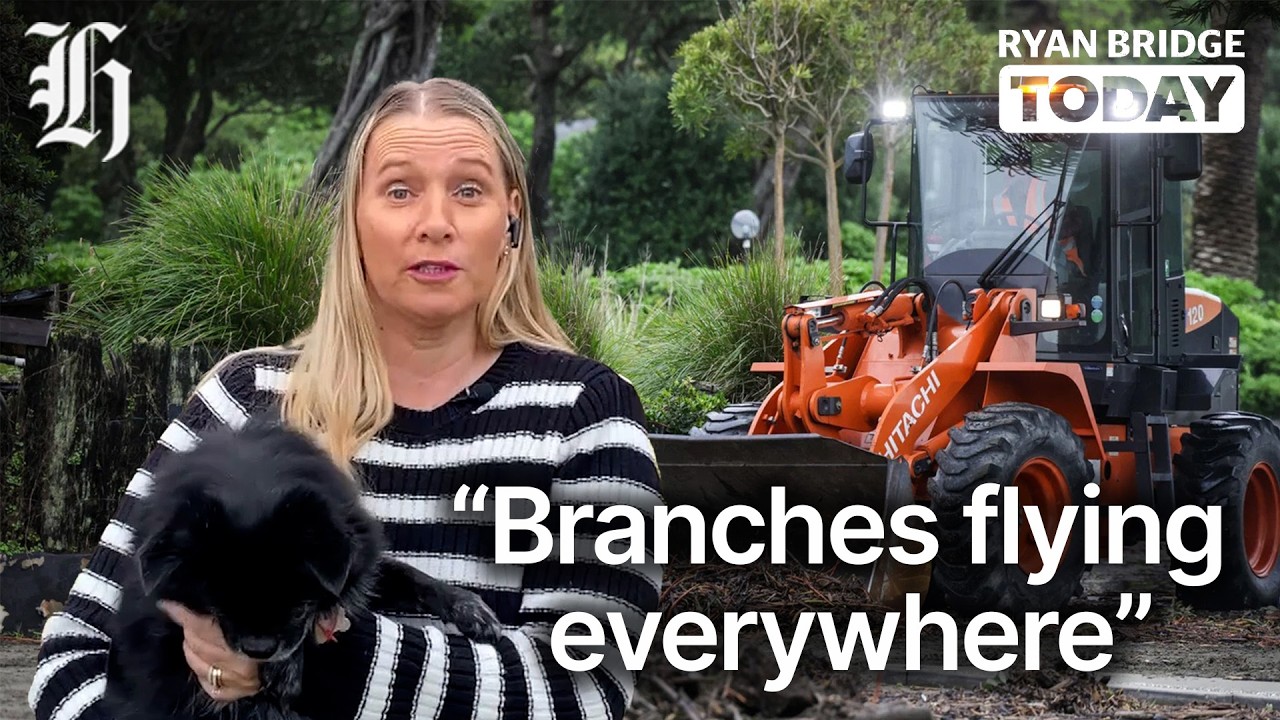 Evacuated Ōhope resident: 'Branches flying everywhere' | Ryan Bridge TODAY