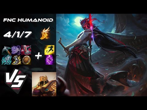 Fnatic Humanoid MID Yone vs Azir - EU Challenger Patch 14.24
