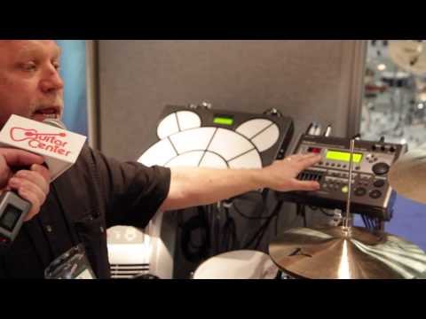 Guitar Center at NAMM - Aquarian demos inHead, onHead PEDS, and Rim Shot Drum Triggers